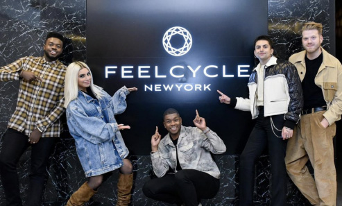 Pentatonix FEELCYCLE 六本木に来店