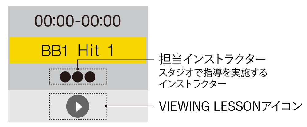 予約画面VIEWING LESSONアイコン説明画像